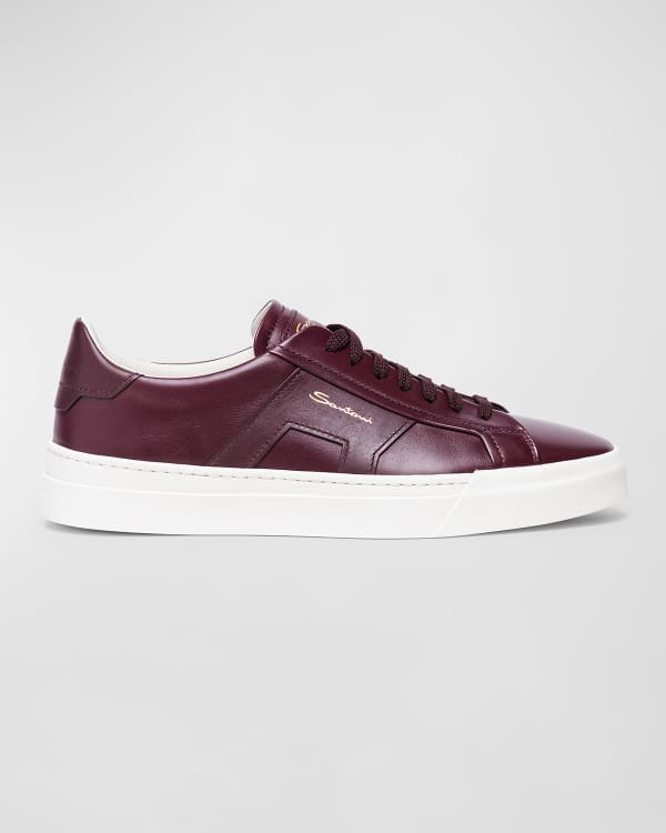 Salvatore Men's Borg Gancini Leather Sneakers