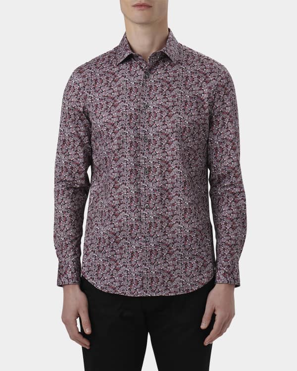 Bugatchi Ooohcotton Solid Sport Shirt - Navy*