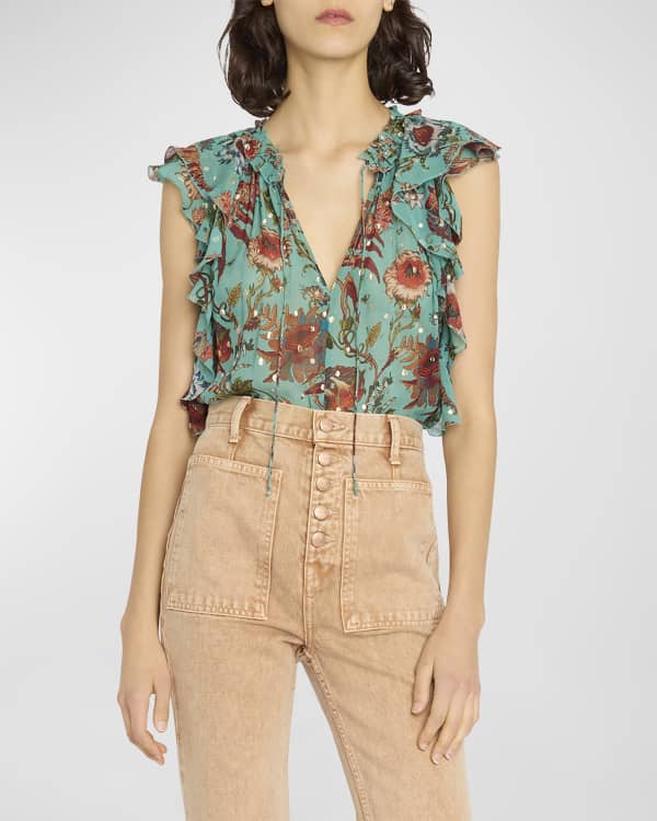 Bardot camille eyelet blouse sales