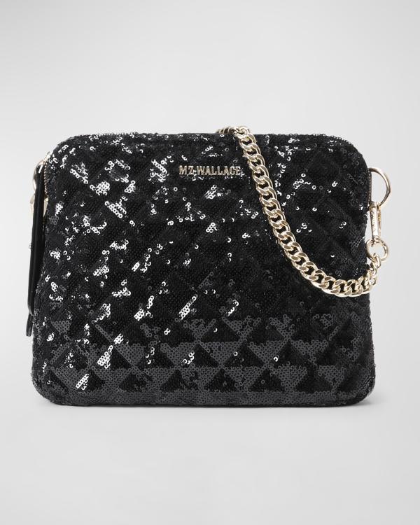 Madison Crossbody Black Sequin - MZ Wallace