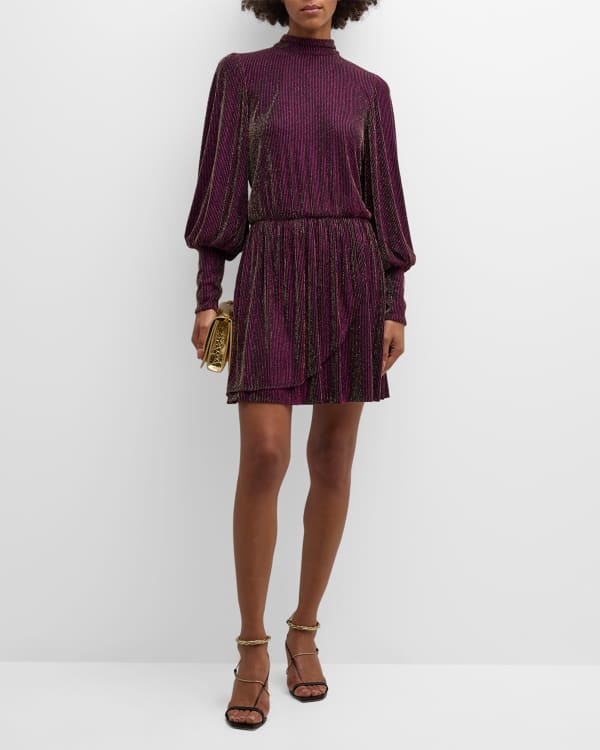 Black halo saracen bow shop mini dress
