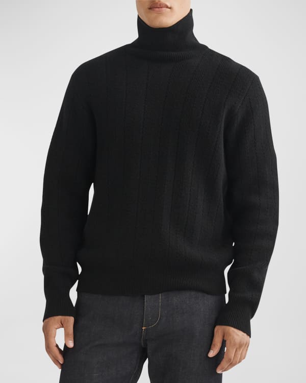 Neiman Marcus Men s Cashmere Silk Turtleneck Sweater Neiman Marcus