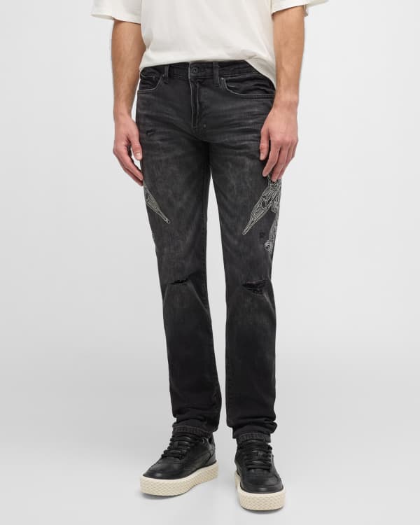 PRPS Men's Solemn Whiskered Paint-Spot Jeans | Neiman Marcus