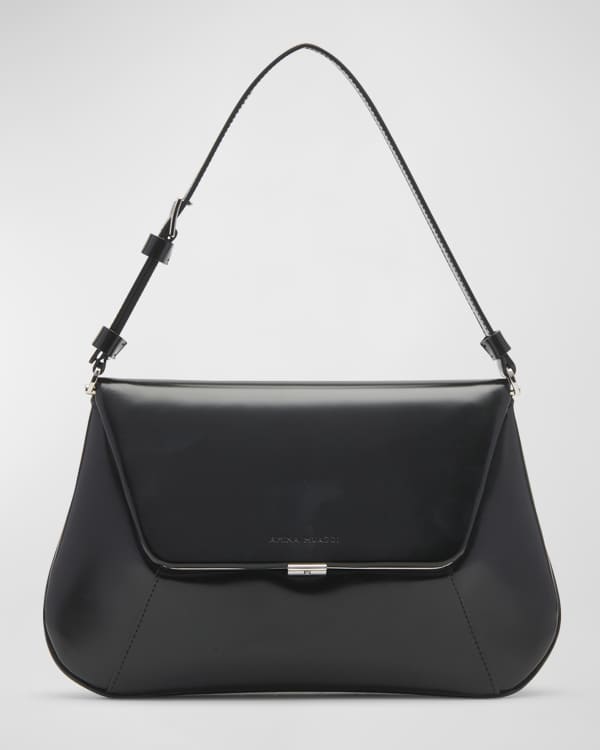 Khaite Lotus Mini Leather Shoulder Bag | Neiman Marcus