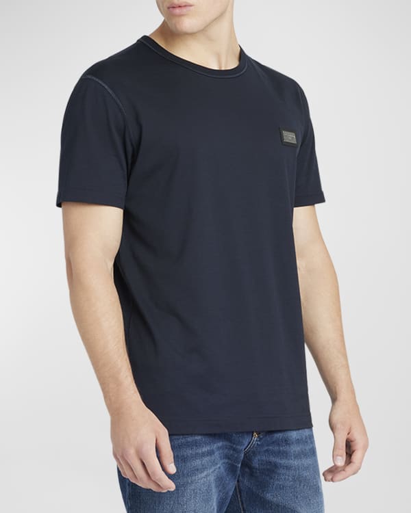 Versace Jeans Couture Men's Metallic-Logo T-Shirt | Neiman Marcus
