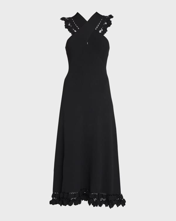 Joie Kehlani Floral Print Silk Halter Dress Neiman Marcus
