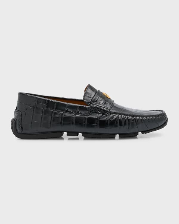 Santoni Men's Limited Edition Crocodile Leather Shoes