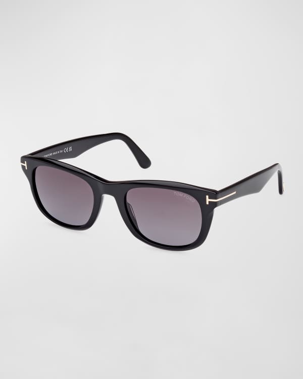 TOM FORD Men's Thick Square Acetate Sunglasses | Neiman Marcus