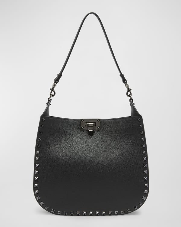 Jimmy Choo Ana Zip Calf Leather Hobo Bag | Neiman Marcus