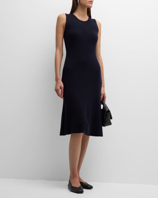 Calvin klein eyelet fit & flare midi dress clearance