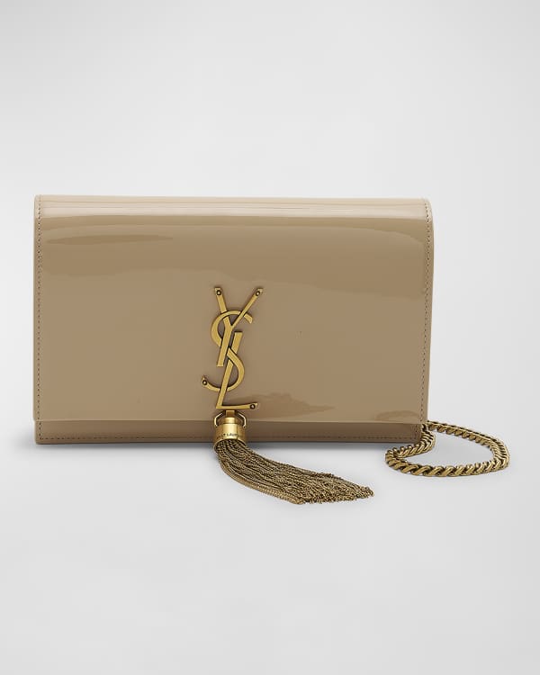 Saint Laurent Smooth Calfskin Monogram Sunset Mini Wallet on Chain Bag  (SHF-JIh0bZ)