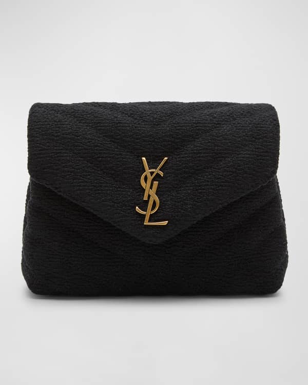 Saint Laurent Monogram Envelope Matelassé Clutch Bag