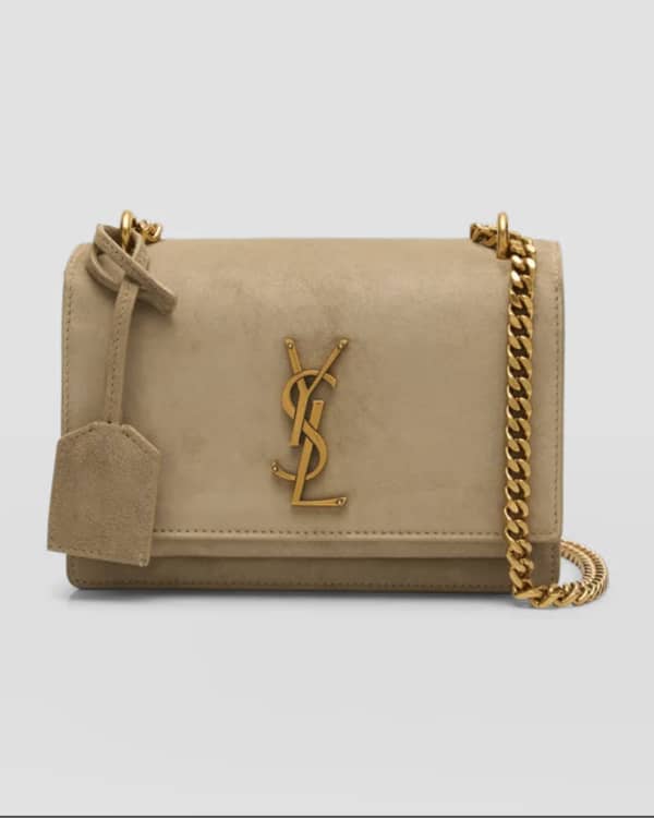 Saint Laurent Small Monogram Denim Shoulder Bag