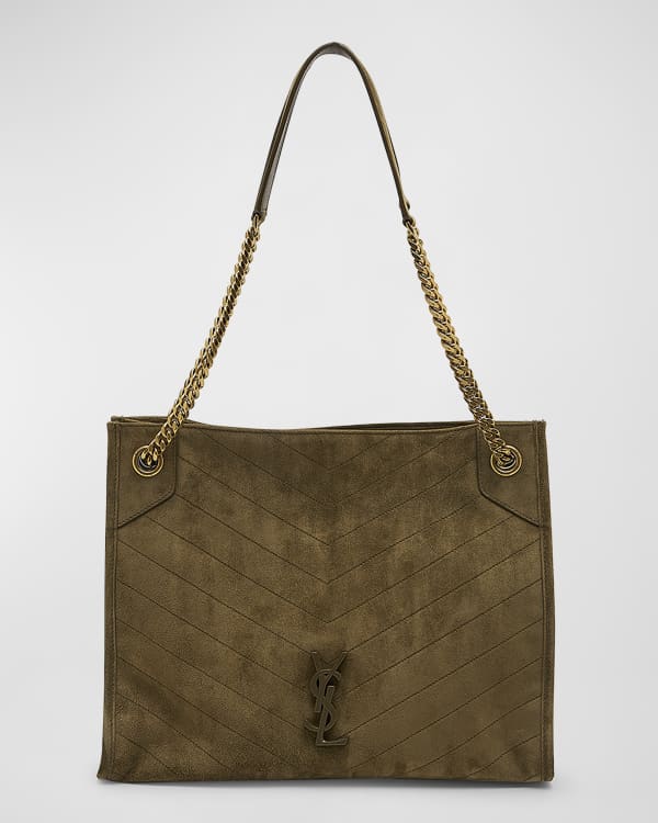 Saint Laurent Perforated Shopping East West Tote Bag Neiman Marcus