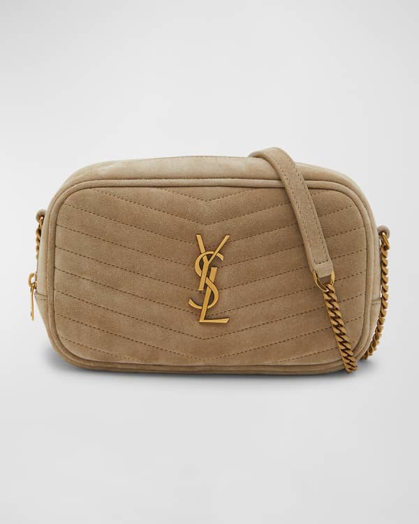 Gold Lou quilted metallic cracked-leather belt bag, SAINT LAURENT