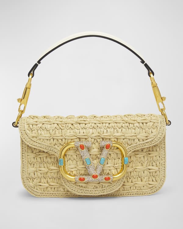 Buy Loewe Bracelet Pouch Raffia Bag 'White' - A912P84X28 2100