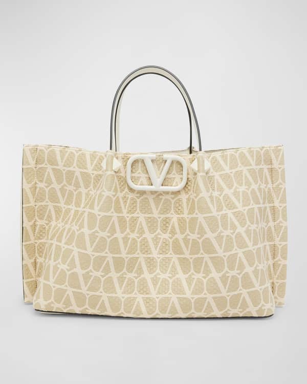 Valentino discount straw tote