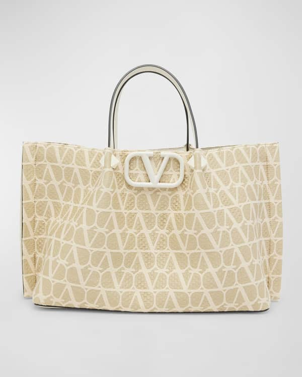 Valentino Rockstud Medium Tweed Tote Bag