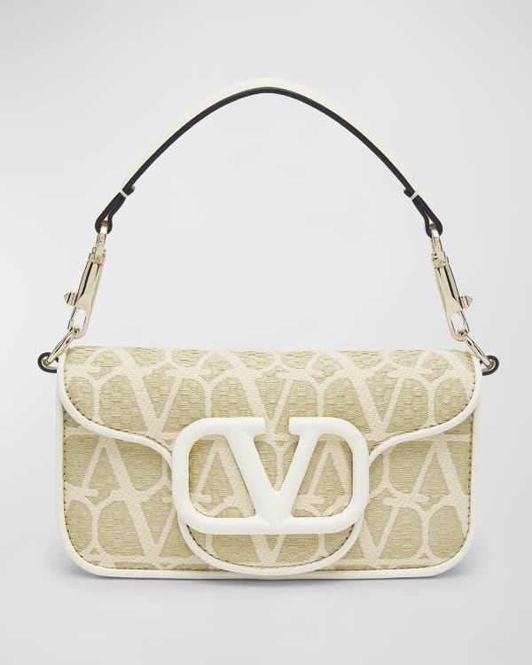 Valentino Silver Small Crystal Embellished Loco VLogo Satchel Silvery  Leather ref.920456 - Joli Closet