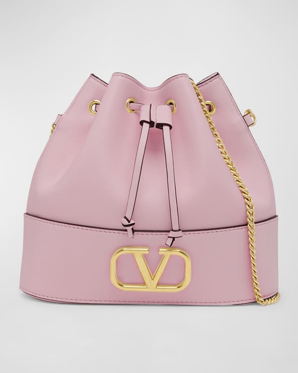 Valentino Garavani - Valentino Small VLOGO Bucket Bag Pink - Bags