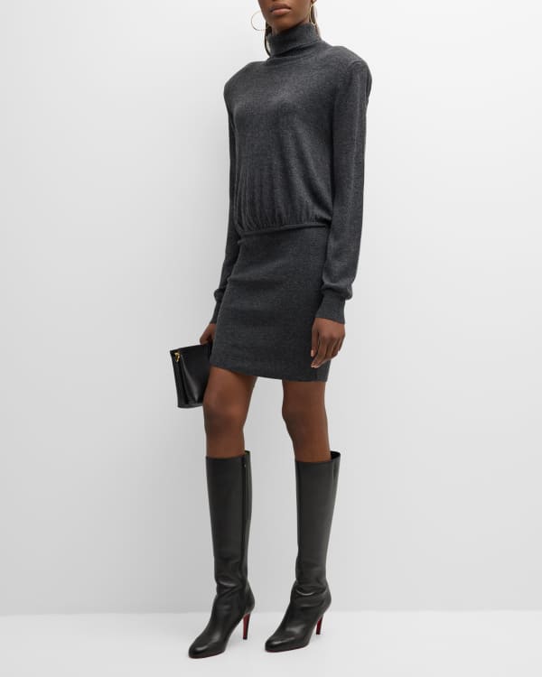 Cult Gaia Liora Turtleneck Midi Knit Dress | Neiman Marcus