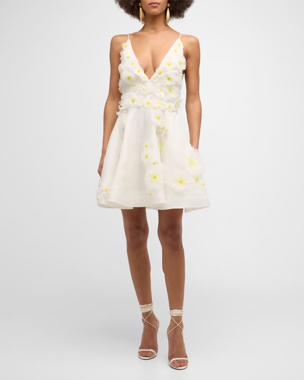 Zimmermann Devi Spliced Mini Dress | Neiman Marcus