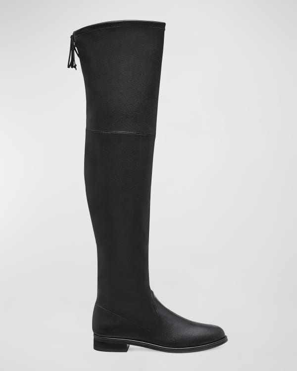 Stuart Weitzman Morrison Chic Leather Suede Knee Boot Neiman Marcus