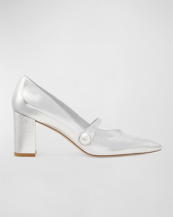 Metallic mary jane new arrivals heels