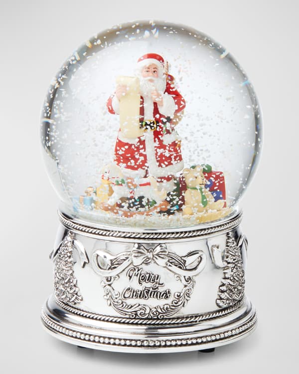 Palla Di Neve Musicale BESTPYSANKY – Pupazzo Di Neve Con Cani E Babbo Natale – 16,5 Cm – Decorazione Natalizia - 3