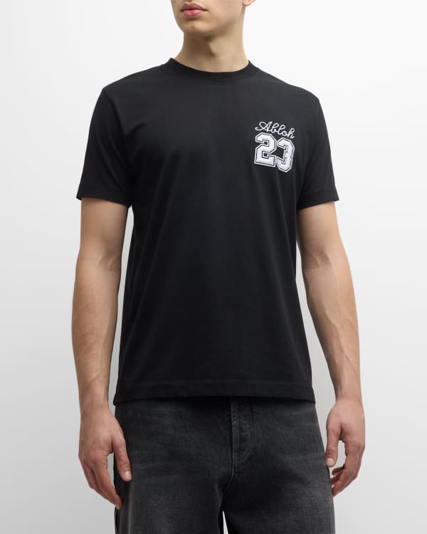 Fendi Ff Logo Flocked T-shirt in Black for Men