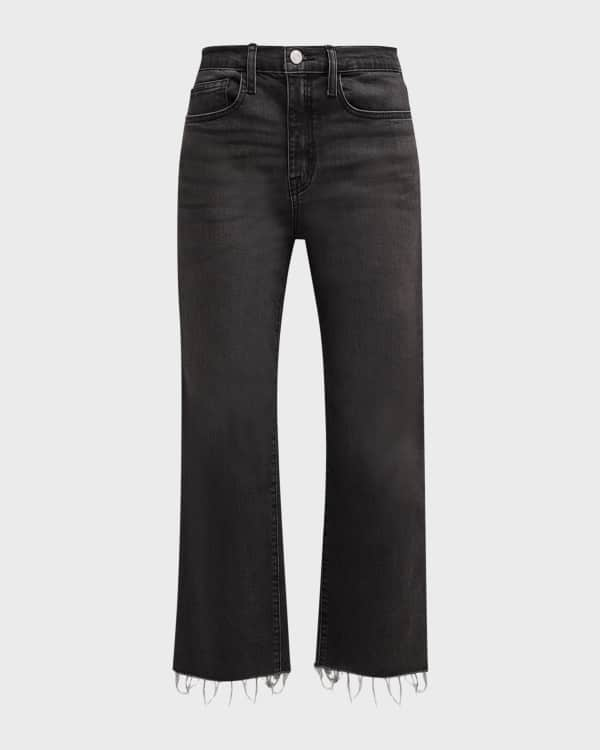 FRAME Le Sylvie coated high-rise slim-leg jeans