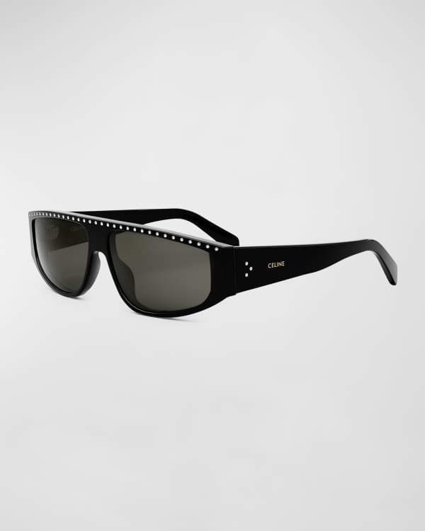 Celine Men's Bold 3-Dots Square Sunglasses