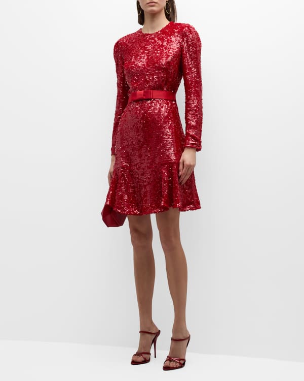 Neiman marcus sequin dresses clearance