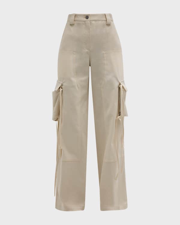 Moschino Jeans Wide-Leg Cargo Pants | Neiman Marcus