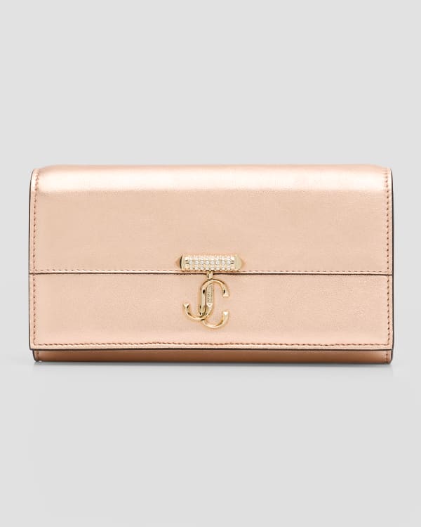 Saint Laurent YSL Monogram Flap Clutch Bag in Grained Leather