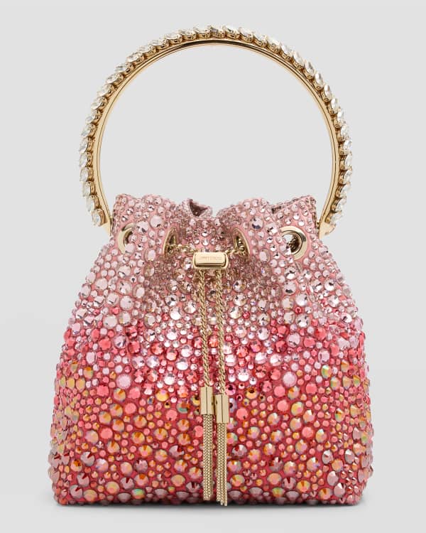 Jimmy Choo Bon Bon Allover Crystal Top-Handle Bag | Neiman Marcus