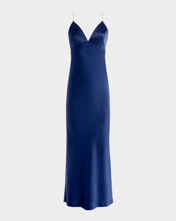open lace back dress Charming blue hydrangea-patterned organza midi dress, Garden of Eden main image 0