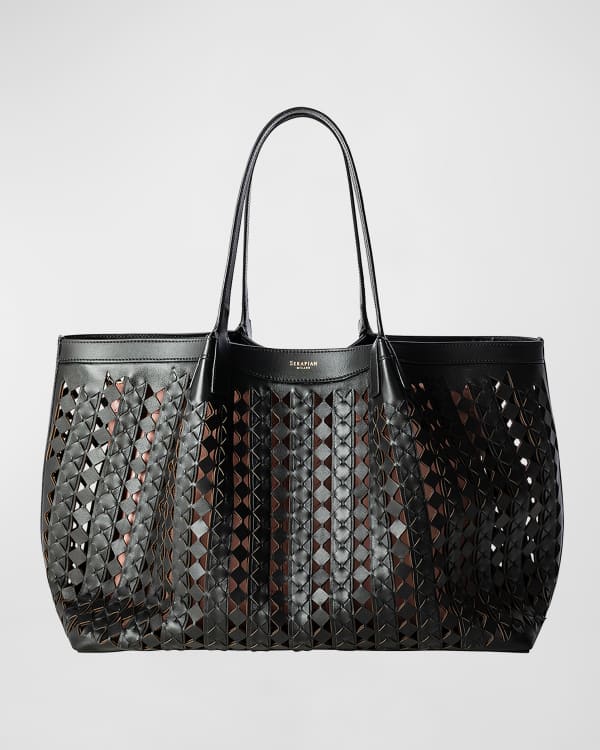 Foiled Leather Mini Shopper