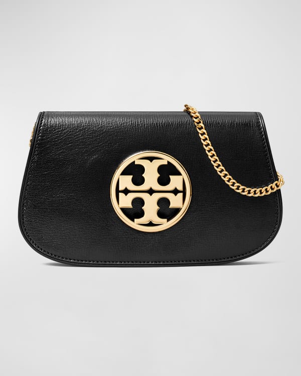 Tory Burch Eleanor Wicker Clutch in Natural