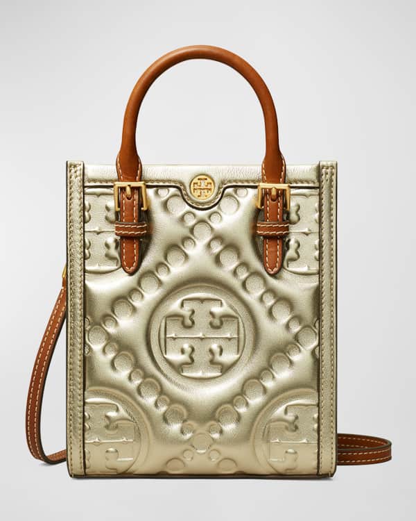 Tory Burch T Monogram Embossed Patent Leather Studio Shoulder Bag (SHF –  LuxeDH