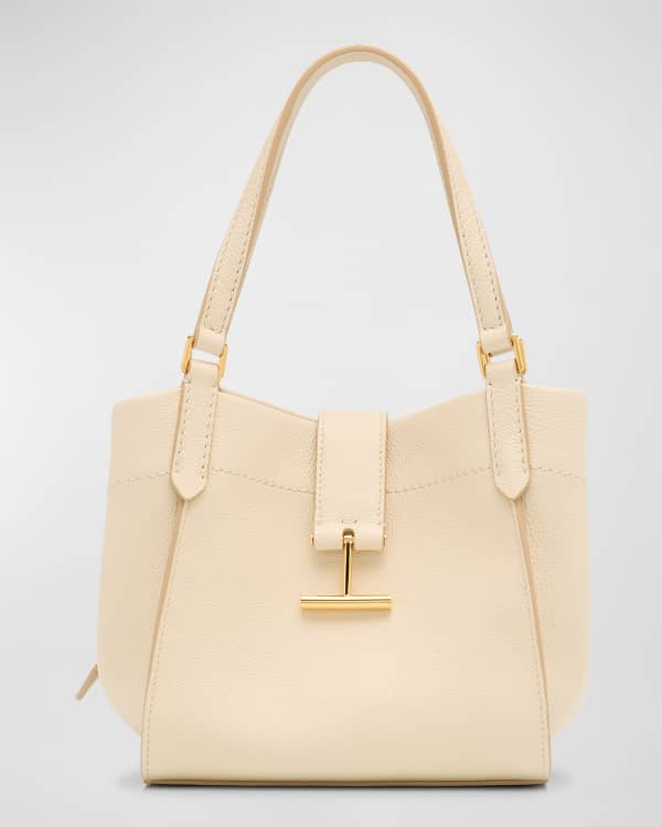 トートバッグ TOM FORD NATURAL GRAIN LEATHER MEDIUM TOP HANDLE TOM FORD Large Top-Handle Bag in Leather | Neiman Marcus