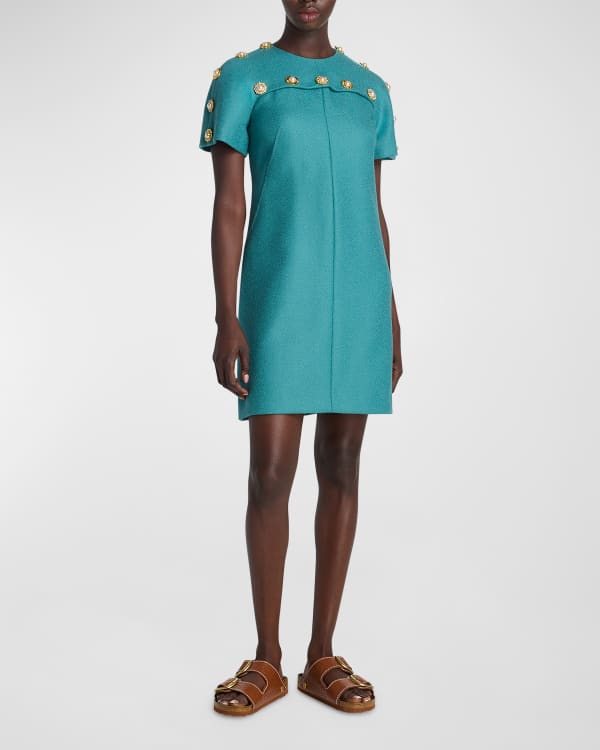 Parker Jemma Printed Sleeveless Short Dress Neiman Marcus