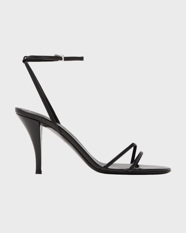 Jacquemus Les Doubles Ankle-Strap Bicolor Sandals | Neiman