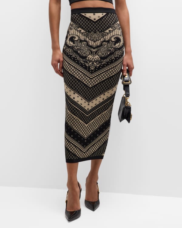 Michael kors floral pencil skirt hot sale