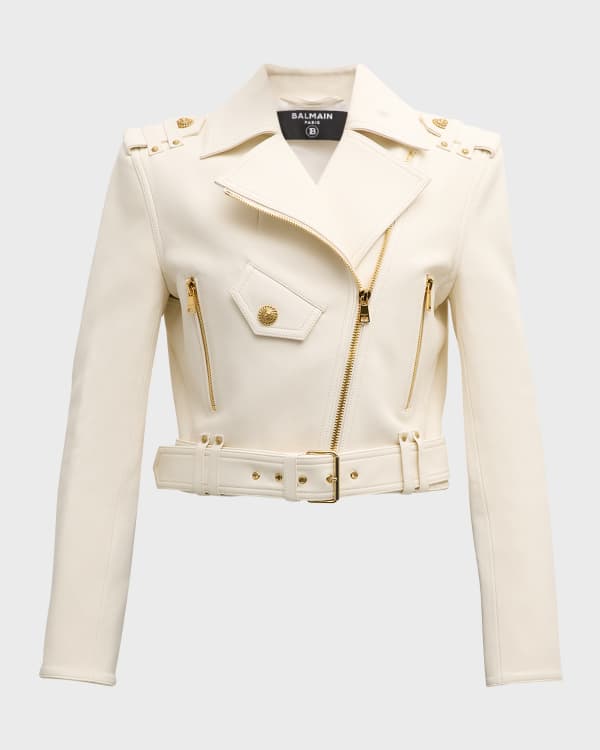 Balmain shearling jacket on sale