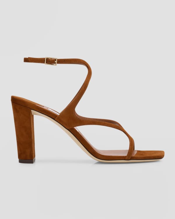 Saint Laurent Gippy Thong Ankle-Strap Sandals | Neiman Marcus