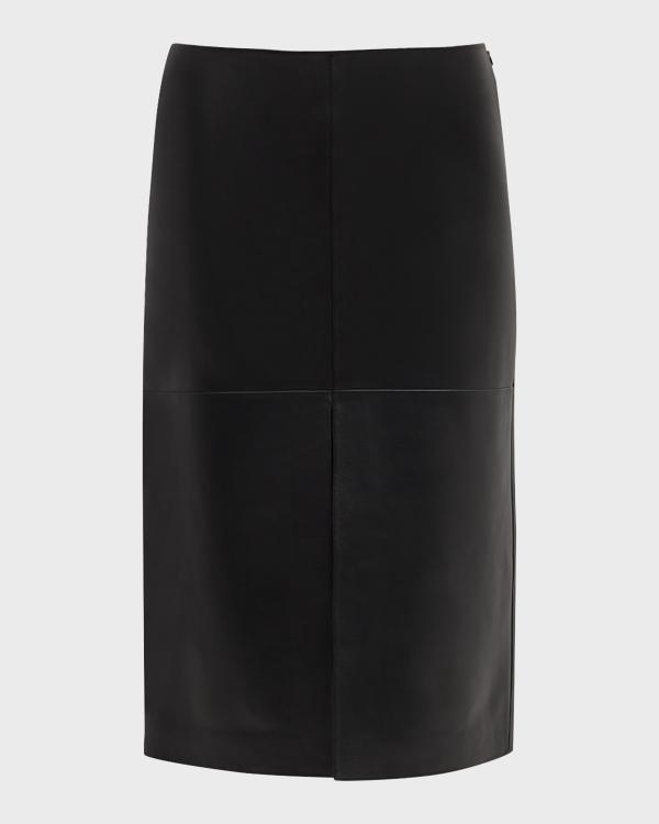 “Classique” Lambskin Straight Skirt