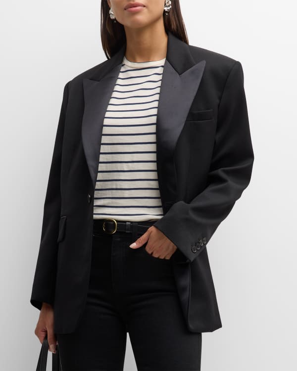 Flex Ponte Notch Collar Blazer