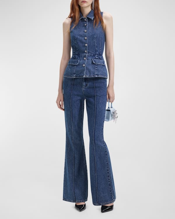 Trina turk denim jumpsuit outlet