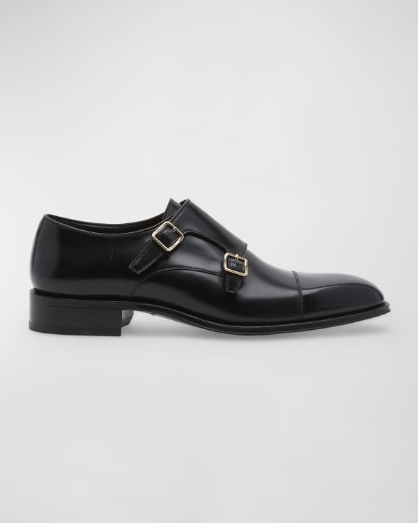 Christian Louboutin Men's Our Georges Monk Strap Loafers | Neiman Marcus
